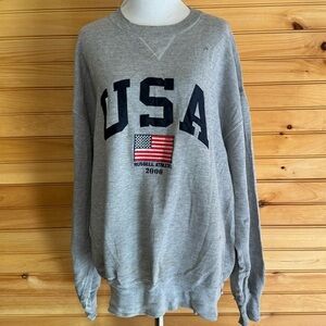 Russell Athletic USA 2000’s Crew Neck Grey Sweatshirt Women’s Size Large